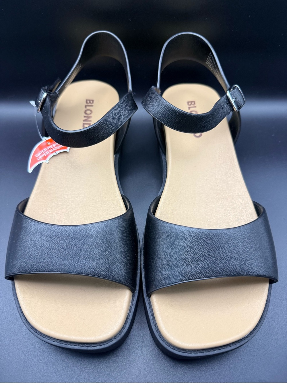 Blondo - Black Two-Strap Slingback Sandals